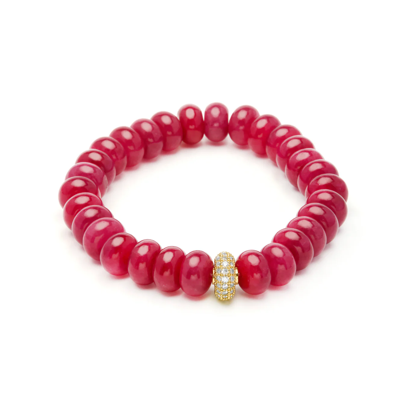 Pulsera Jade Rojo Luxenter — A&E Martínez Joyeros Alcalá de Henares